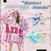 Custom Name Word Cloud Hoodie Blanket - Unique, Personalized Warmth & Style