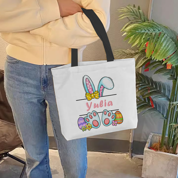 Personalized Bunny Handbag with Printed Name Customization