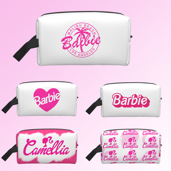Custom Barbi Name Travel Toiletry Organizer - Stylishly Streamline Your Essentials