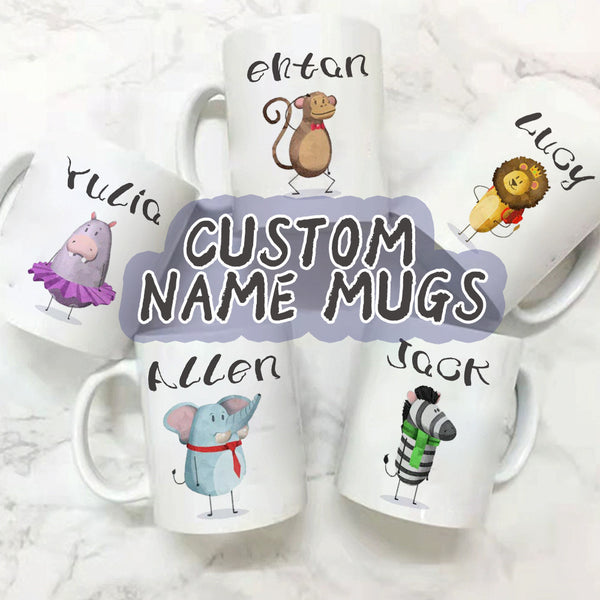 Explore the Wild Side: Personalized Animal-themed Mugs for Every Taste!